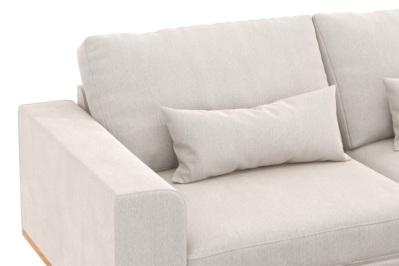 Copenhagen 3-seters Fløyelssofa - Kremhvit - Møbler - Sofaer - Sofa 3 seter