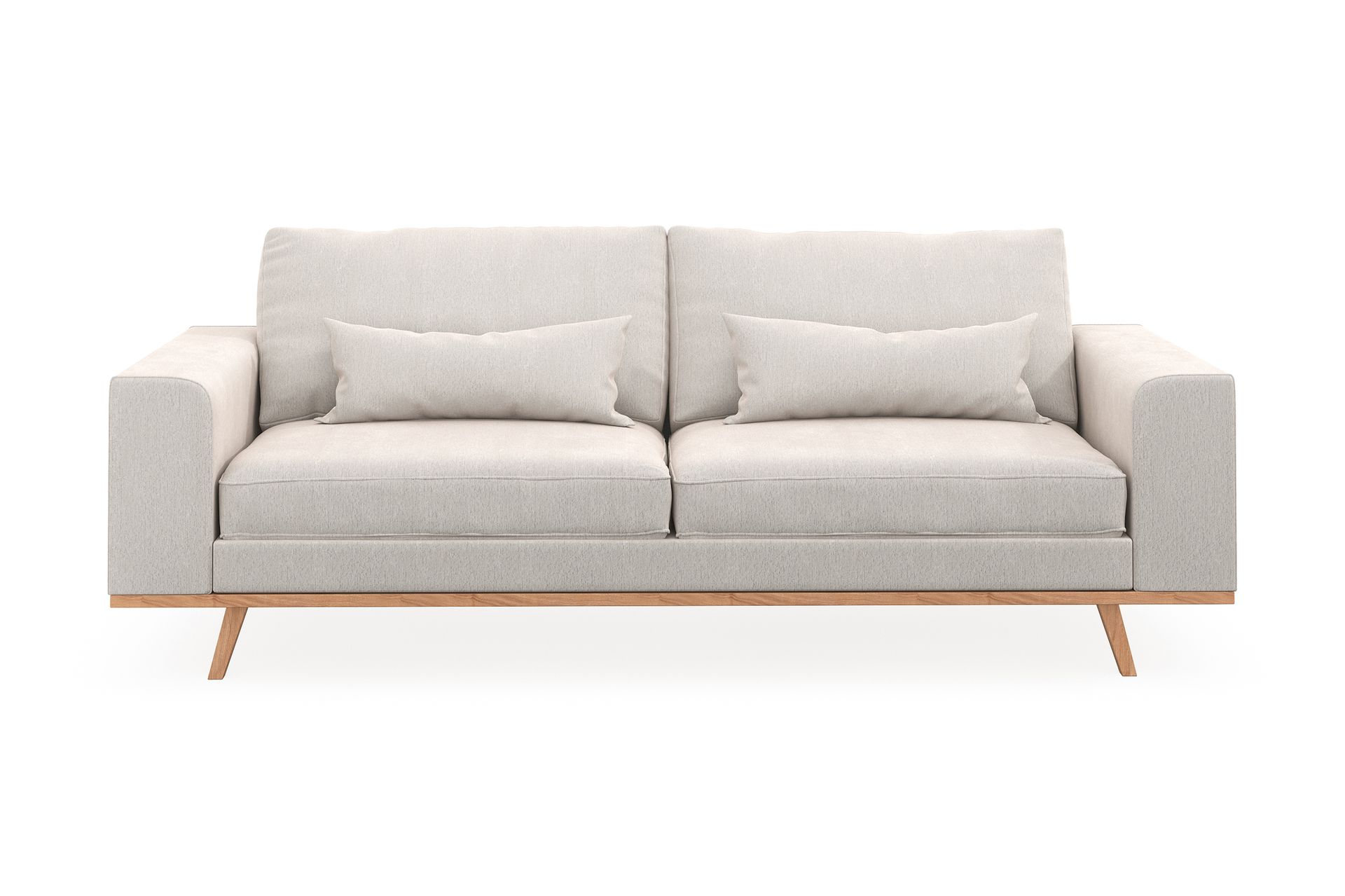 Copenhagen 3-seters Fløyelssofa - Kremhvit - Møbler - Sofaer - Sofa 3 seter