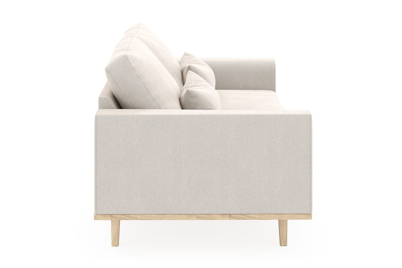 Copenhagen 3-seters Fløyelssofa - Kremhvit - Møbler - Sofaer - Sofa 3 seter