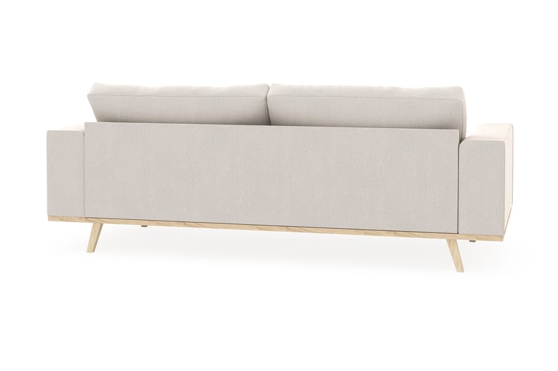 Copenhagen 3-seters Fløyelssofa - Kremhvit - Møbler - Sofaer - Sofa 3 seter