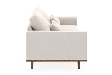 Copenhagen 3-seters Fløyelssofa - Kremhvit - Møbler - Sofaer - Sofa 3 seter