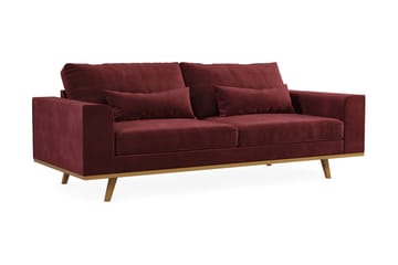 Copenhagen 3-seters Fløyelssofa - Lilla - Møbler - Sofaer - Sofa 3 seter