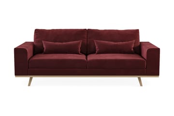 Copenhagen 3-seters Fløyelssofa