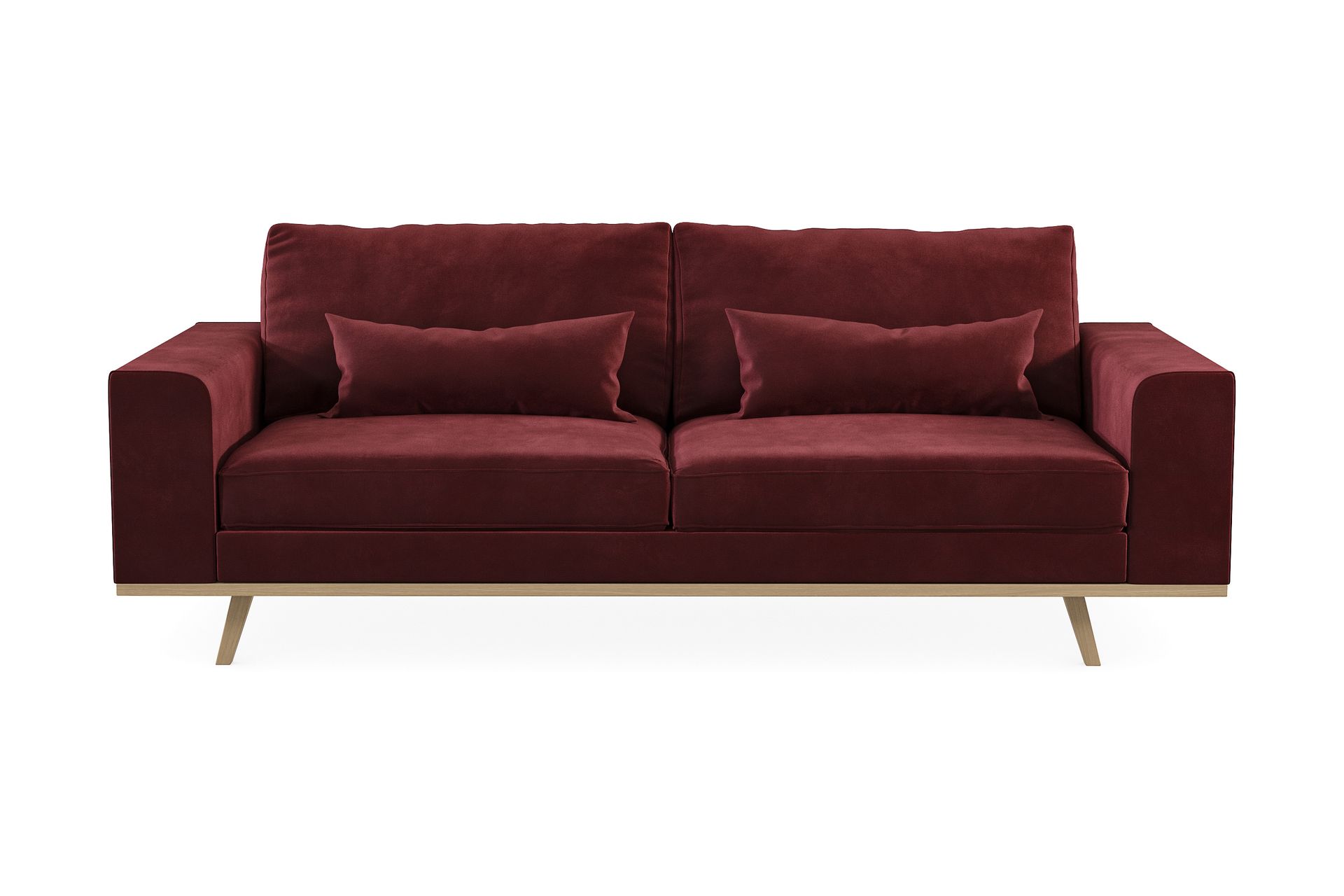 Copenhagen 3-seters Fløyelssofa - Lilla - Møbler - Sofaer - Sofa 3 seter