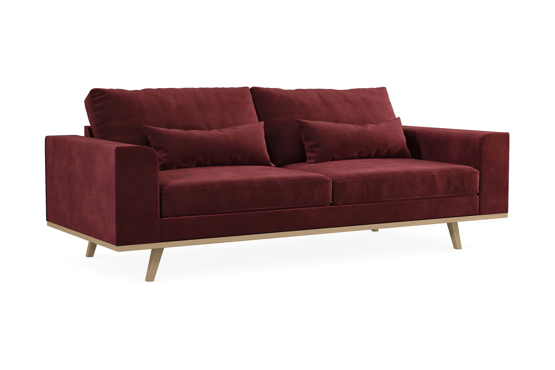 Copenhagen 3-seters Fløyelssofa - Lilla - Møbler - Sofaer - Sofa 3 seter