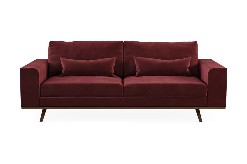 Copenhagen 3-seters Fløyelssofa - Lilla - Møbler - Sofaer - Sofa 3 seter