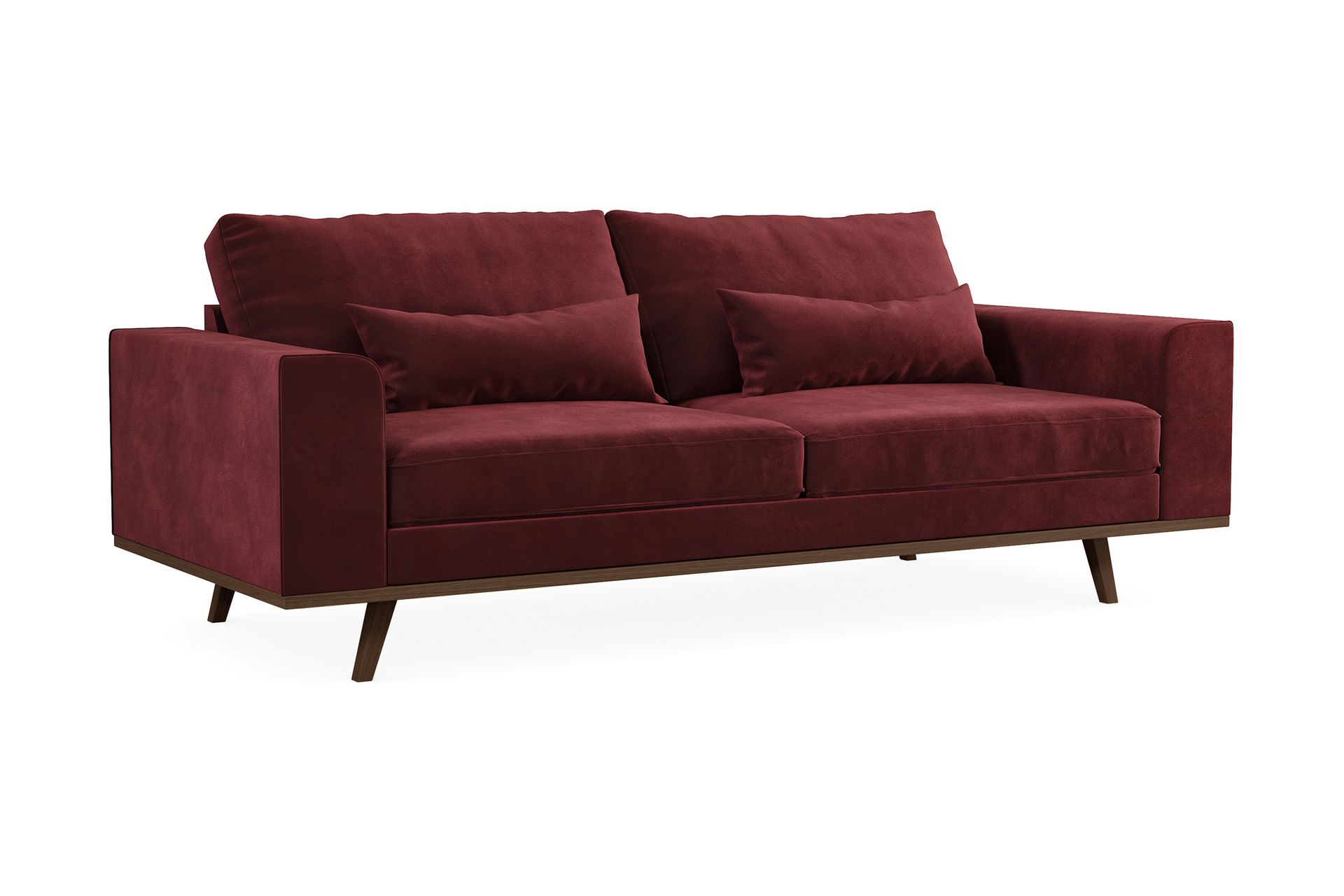 Copenhagen 3-seters Fløyelssofa - Lilla - Møbler - Sofaer - Sofa 3 seter