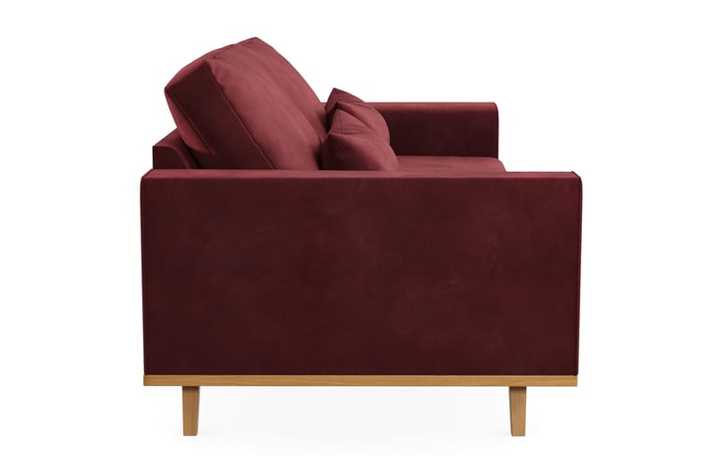 Copenhagen 3-seters Fløyelssofa - Lilla - Møbler - Sofaer - Sofa 3 seter