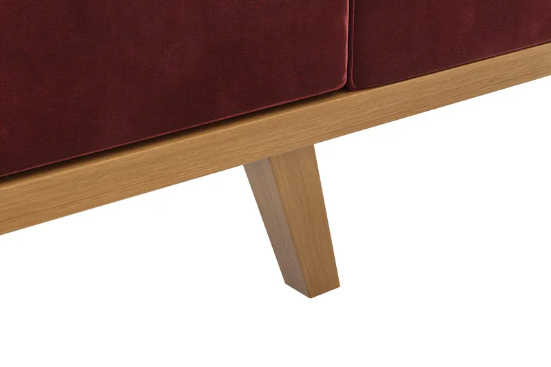 Copenhagen 3-seters Fløyelssofa - Lilla - Møbler - Sofaer - Sofa 3 seter