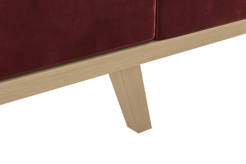 Copenhagen 3-seters Fløyelssofa - Lilla - Møbler - Sofaer - Sofa 3 seter