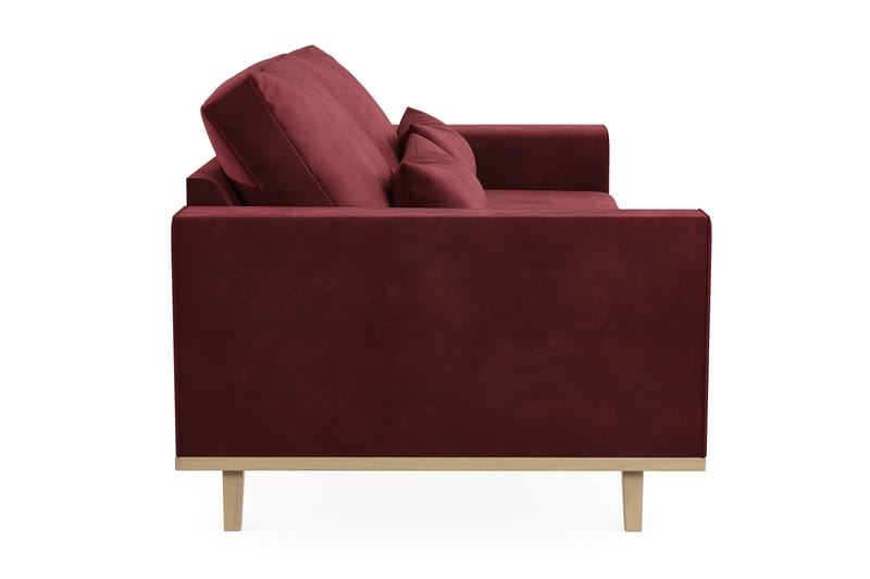 Copenhagen 3-seters Fløyelssofa - Lilla - Møbler - Sofaer - Sofa 3 seter