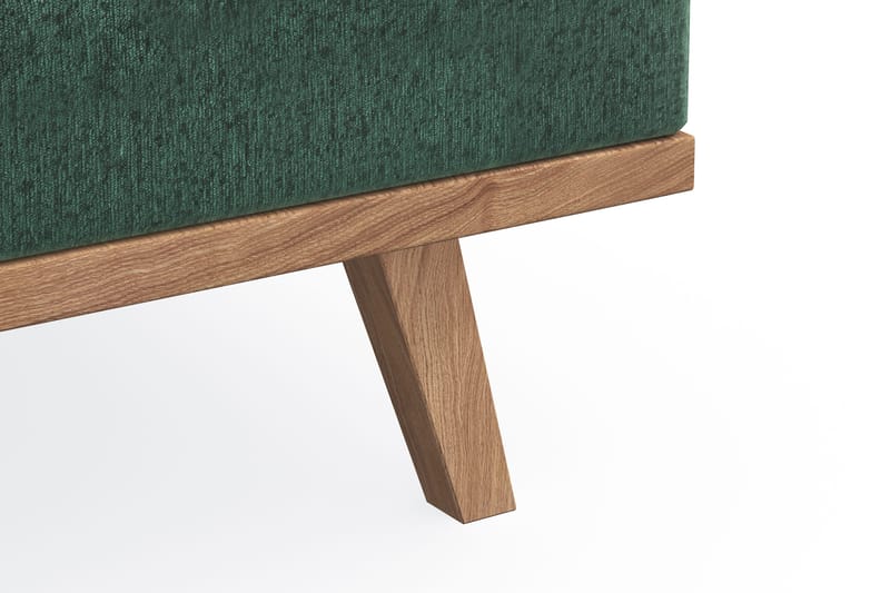 Copenhagen 3-seters Fløyelssofa - Mørk grønn - Møbler - Sofaer - Sofa 3 seter