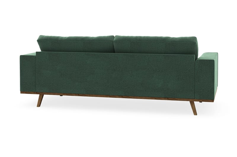 Copenhagen 3-seters Fløyelssofa - Mørk grønn - Møbler - Sofaer - Sofa 3 seter