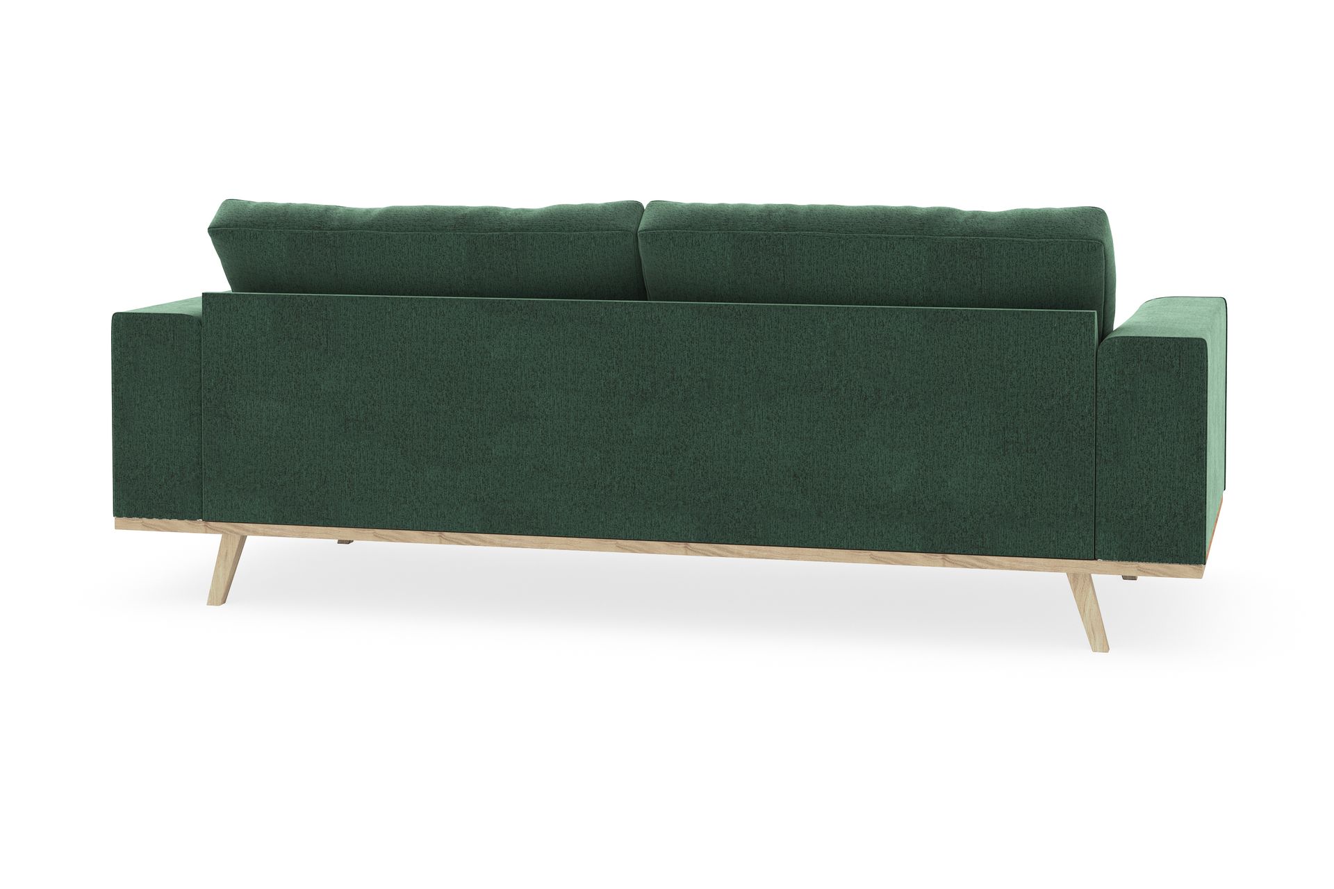 Copenhagen 3-seters Fløyelssofa - Mørk grønn - Møbler - Sofaer - Sofa 3 seter