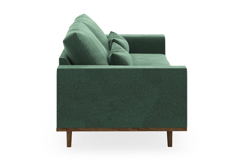 Copenhagen 3-seters Fløyelssofa - Mørk grønn - Møbler - Sofaer - Sofa 3 seter