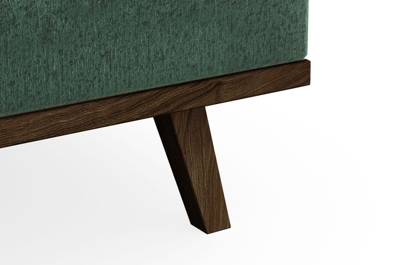 Copenhagen 3-seters Fløyelssofa - Mørk grønn - Møbler - Sofaer - Sofa 3 seter