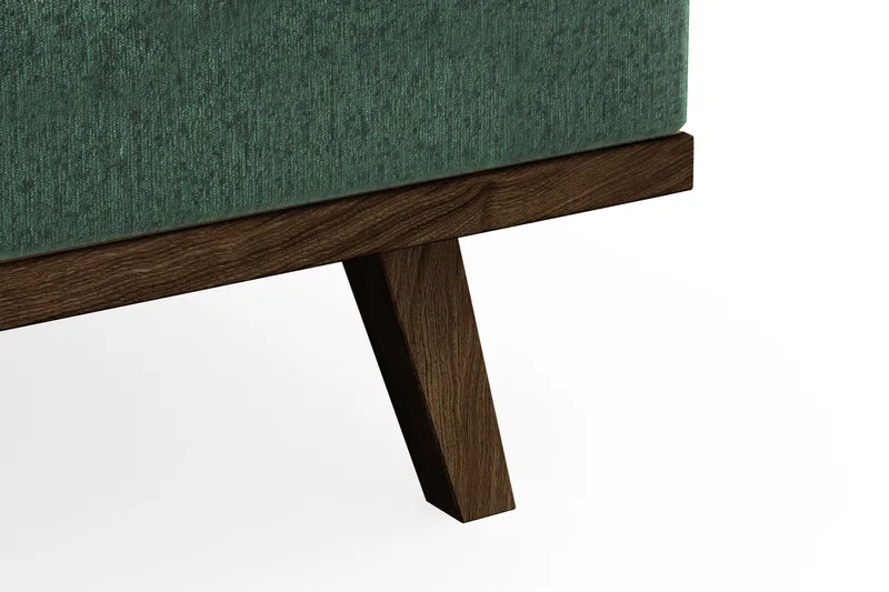 Copenhagen 3-seters Fløyelssofa - Mørk grønn - Møbler - Sofaer - Sofa 3 seter