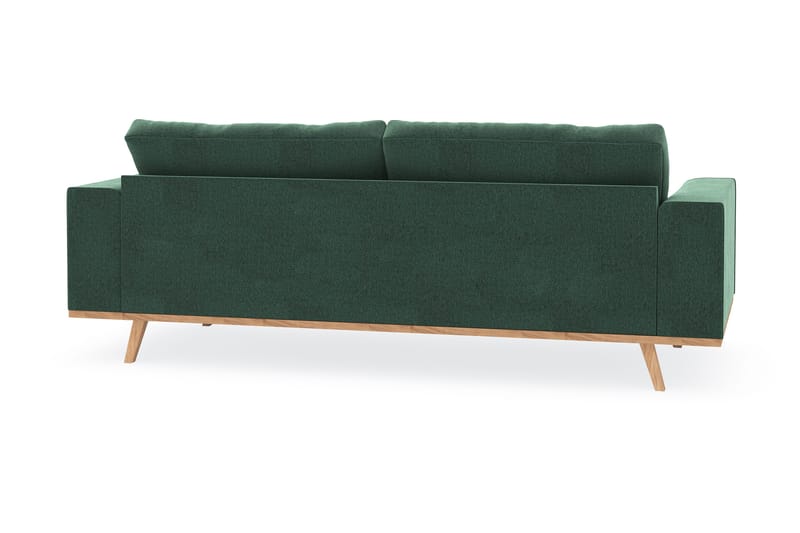 Copenhagen 3-seters Fløyelssofa - Mørk grønn - Møbler - Sofaer - Sofa 3 seter