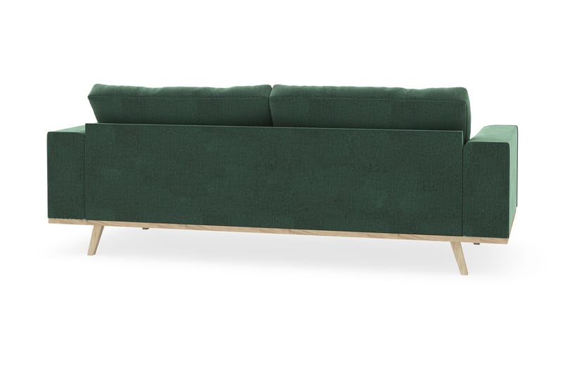 Copenhagen 3-seters Fløyelssofa - Mørk grønn - Møbler - Sofaer - Sofa 3 seter