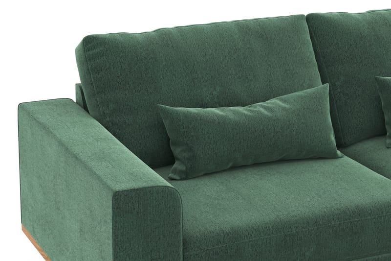 Copenhagen 3-seters Fløyelssofa - Mørk grønn - Møbler - Sofaer - Sofa 3 seter