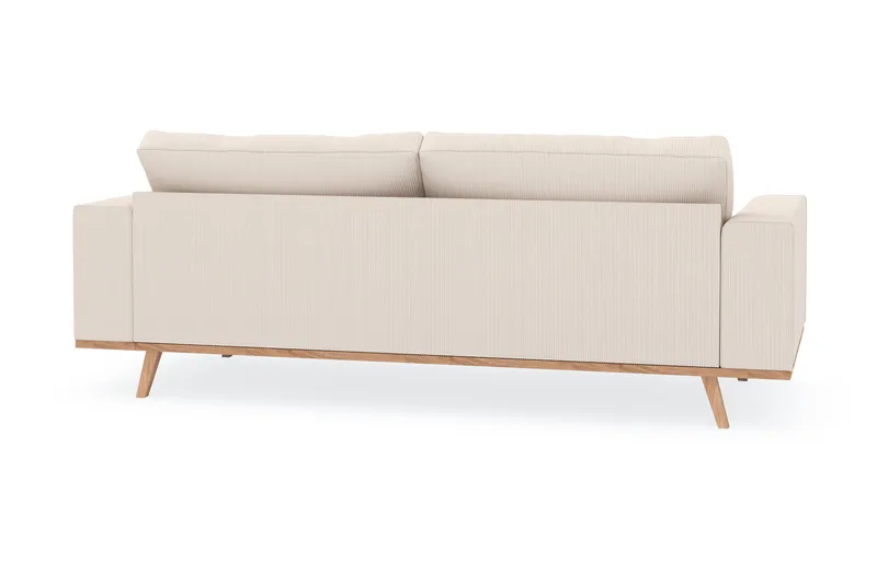 Copenhagen 3-seters Manchestersofa - Beige - Møbler - Sofaer - Sofa 3 seter