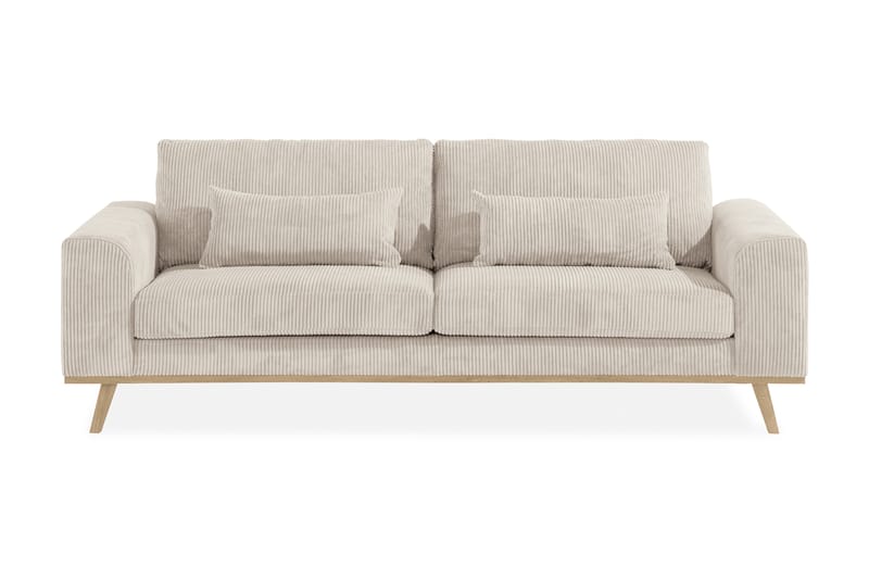 Copenhagen 3-seters Manchestersofa - Beige - Møbler - Sofaer - Sofa 3 seter