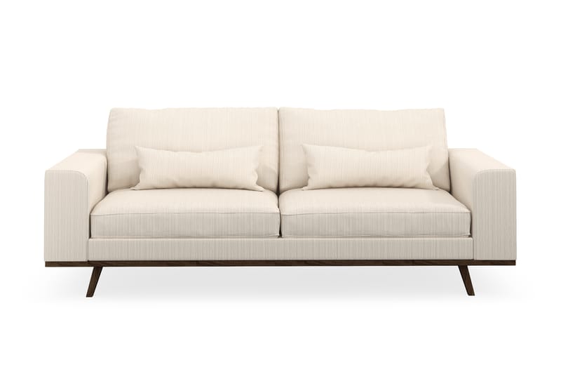 Copenhagen 3-seters Manchestersofa - Beige - Møbler - Sofaer - Sofa 3 seter