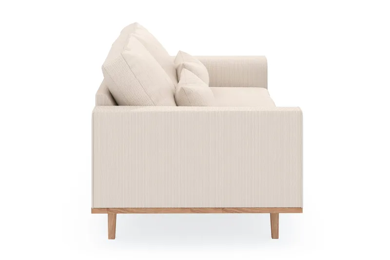 Copenhagen 3-seters Manchestersofa - Beige - Møbler - Sofaer - Sofa 3 seter