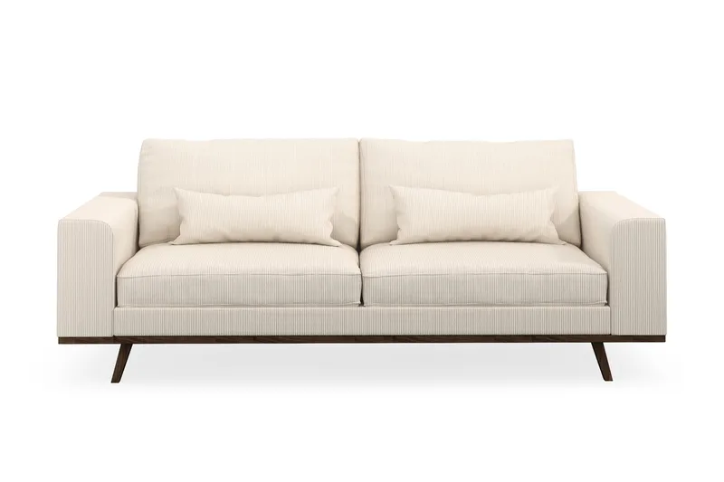 Copenhagen 3-seters Manchestersofa - Beige - Møbler - Sofaer - Sofa 3 seter