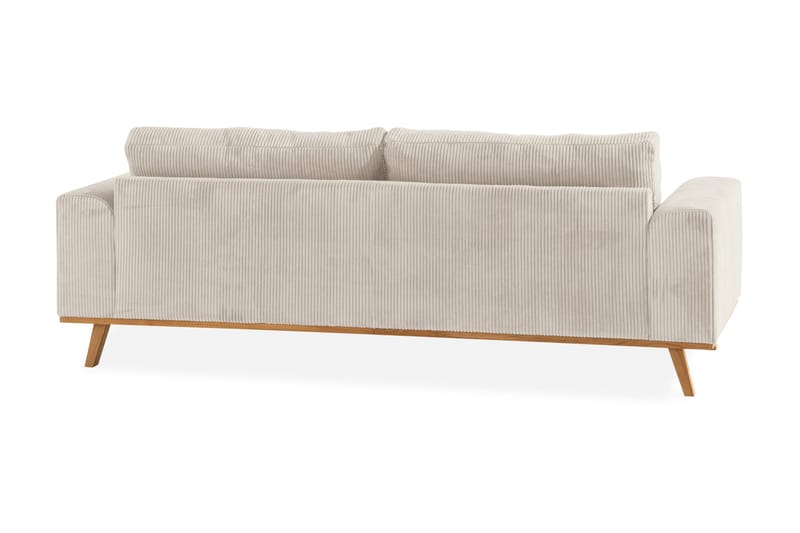 Copenhagen 3-seters Manchestersofa - Beige - Møbler - Sofaer - Sofa 3 seter
