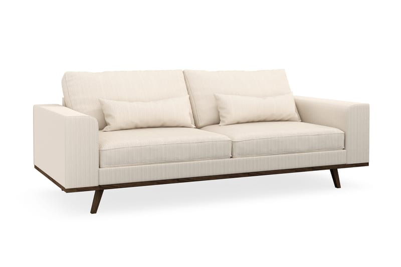Copenhagen 3-seters Manchestersofa - Beige - Møbler - Sofaer - Sofa 3 seter