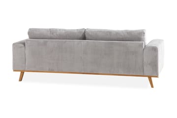Copenhagen 3-seters Manchestersofa - Lys grå - Møbler - Sofaer - Sofa 3 seter