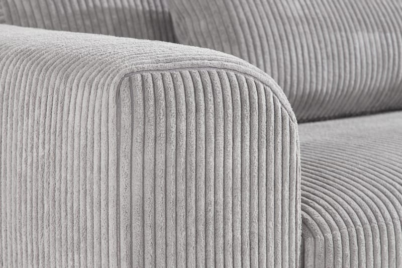 Copenhagen 3-seters Manchestersofa - Lys grå - Møbler - Sofaer - Sofa 3 seter