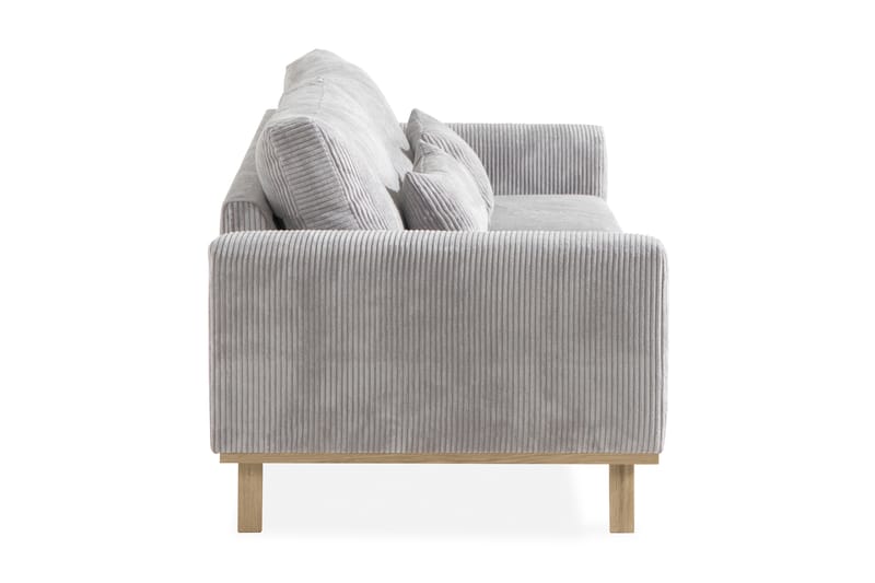Copenhagen 3-seters Manchestersofa - Lys grå - Møbler - Sofaer - Sofa 3 seter