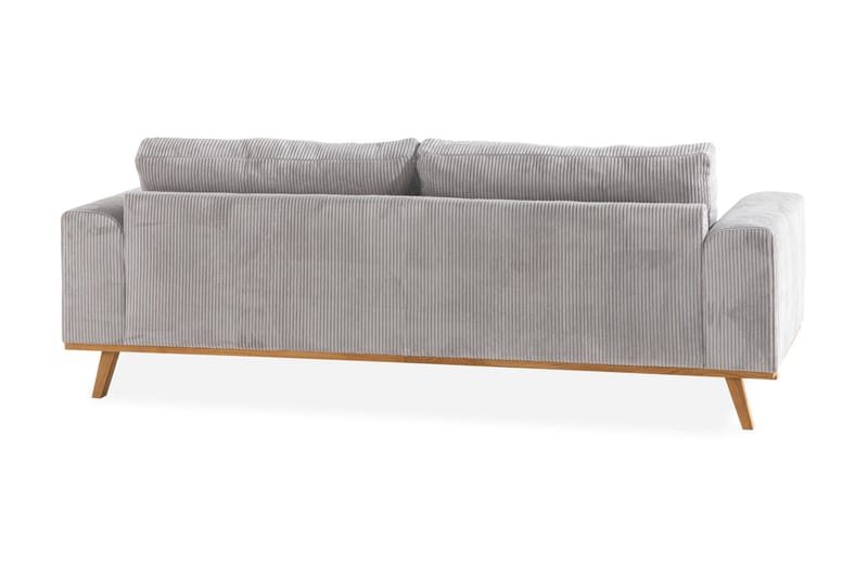Copenhagen 3-seters Manchestersofa - Lys grå - Møbler - Sofaer - Sofa 3 seter