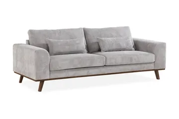 Copenhagen 3-seters Manchestersofa - Lys grå - Møbler - Sofaer - Sofa 3 seter