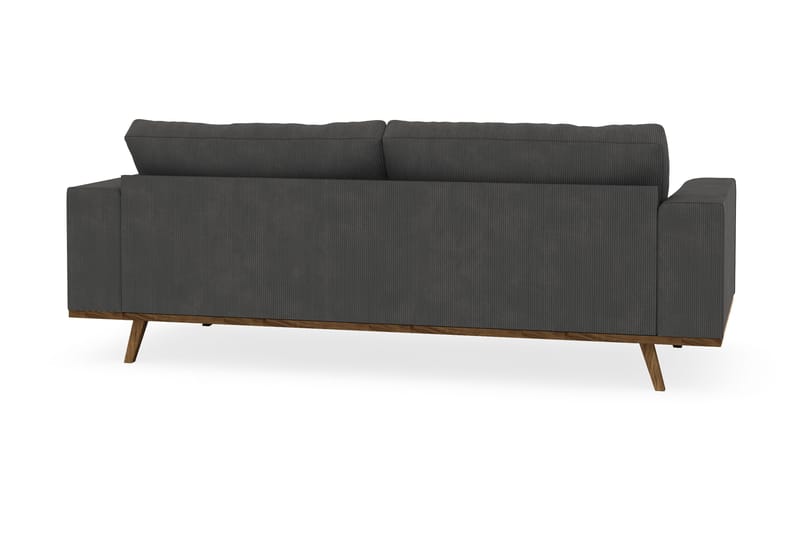 Copenhagen 3-seters Manchestersofa - Mørk grå - Møbler - Sofaer - Sofa 3 seter
