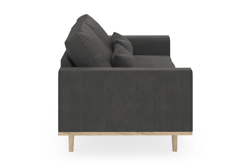 Copenhagen 3-seters Manchestersofa - Mørk grå - Møbler - Sofaer - Sofa 3 seter
