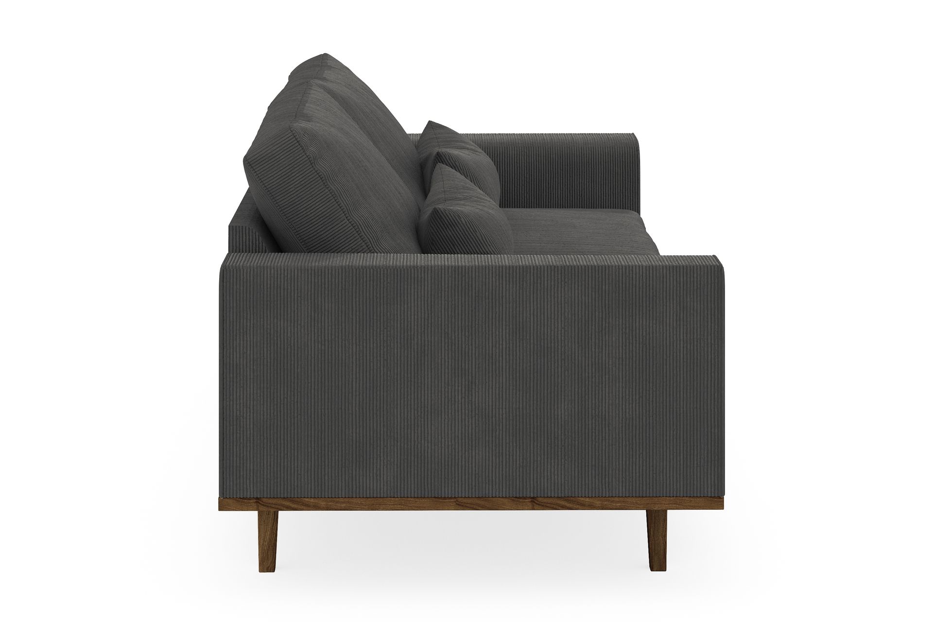 Copenhagen 3-seters Manchestersofa - Mørk grå - Møbler - Sofaer - Sofa 3 seter