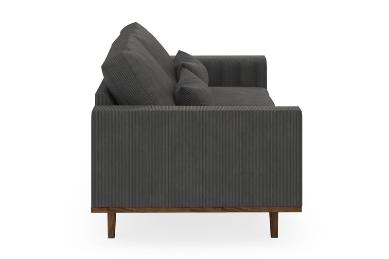 Copenhagen 3-seters Manchestersofa - Mørk grå - Møbler - Sofaer - Sofa 3 seter
