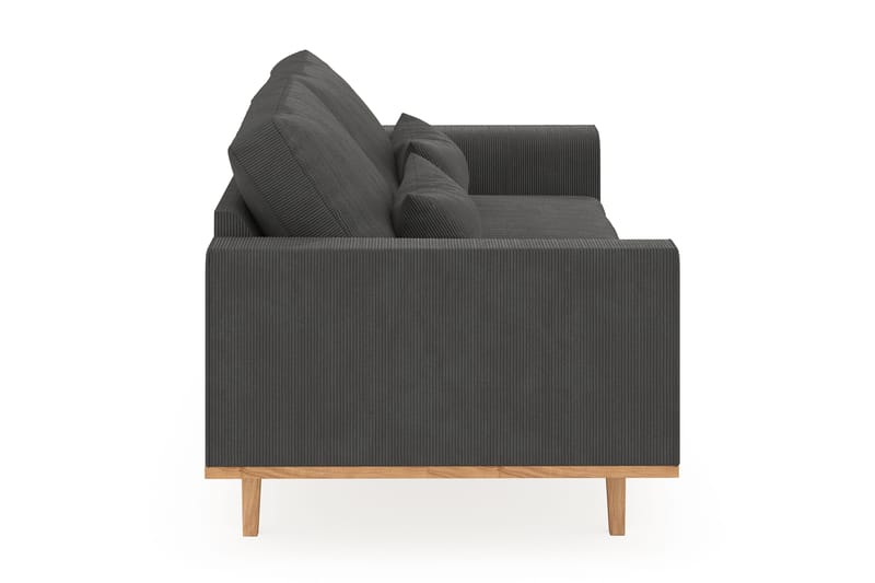 Copenhagen 3-seters Manchestersofa - Mørk grå - Møbler - Sofaer - Sofa 3 seter
