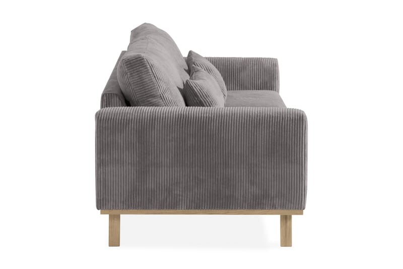 Copenhagen 3-seters Manchestersofa - Mørk grå - Møbler - Sofaer - Sofa 3 seter