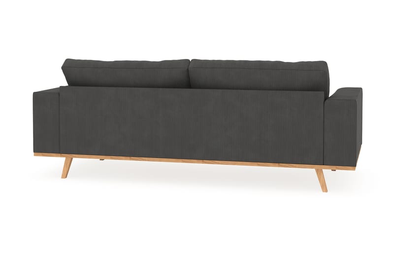 Copenhagen 3-seters Manchestersofa - Mørk grå - Møbler - Sofaer - Sofa 3 seter