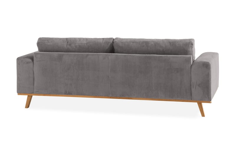 Copenhagen 3-seters Manchestersofa - Mørk grå - Møbler - Sofaer - Sofa 3 seter
