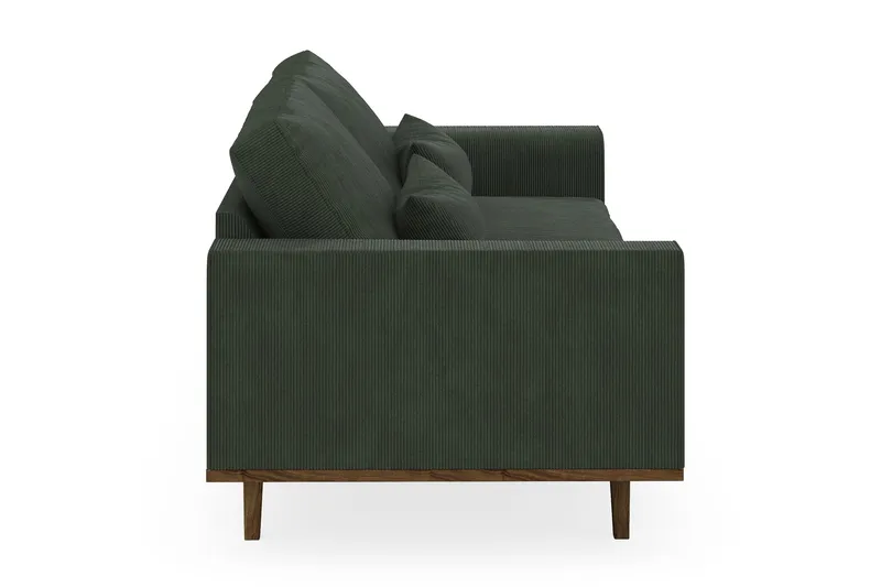 Copenhagen 3-seters Manchestersofa - Mørk grønn - Møbler - Sofaer - Sofa 3 seter