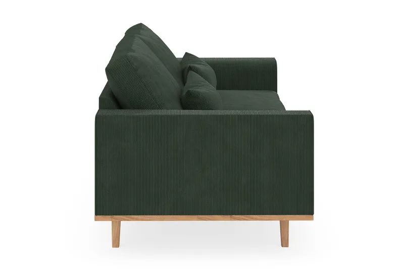 Copenhagen 3-seters Manchestersofa - Mørk grønn - Møbler - Sofaer - Sofa 3 seter