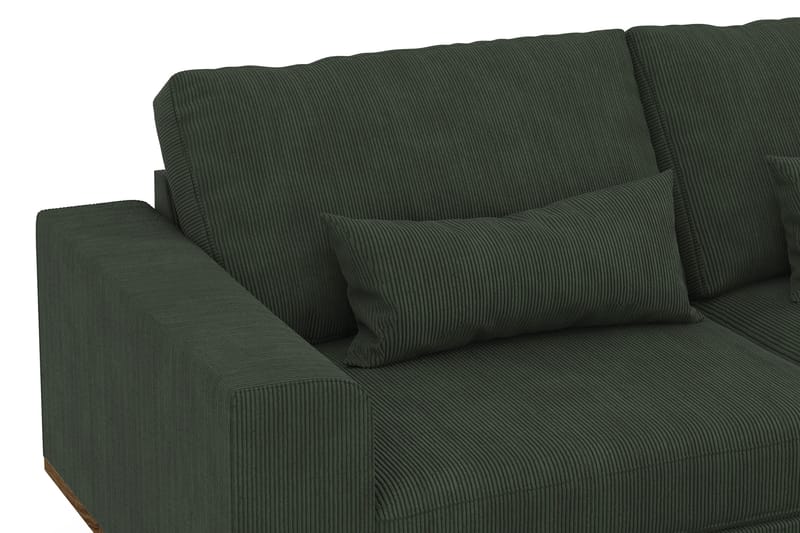 Copenhagen 3-seters Manchestersofa - Mørk grønn - Møbler - Sofaer - Sofa 3 seter