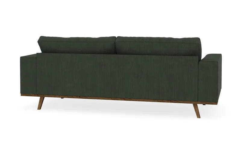 Copenhagen 3-seters Manchestersofa - Mørk grønn - Møbler - Sofaer - Sofa 3 seter