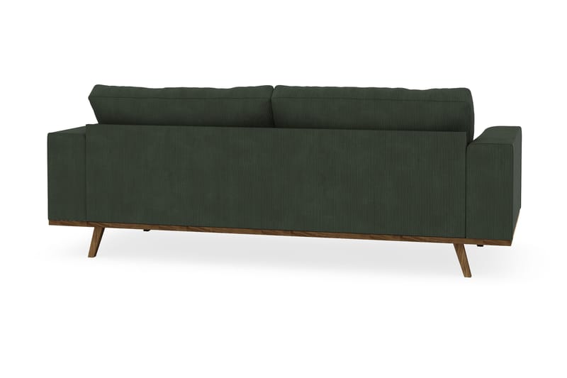 Copenhagen 3-seters Manchestersofa - Mørk grønn - Møbler - Sofaer - Sofa 3 seter