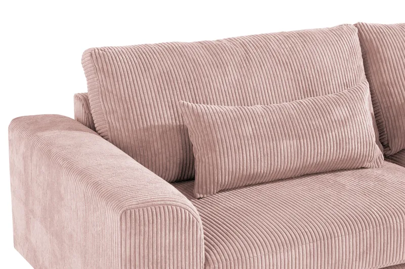Copenhagen 3-seters Manchestersofa - Rosa - Møbler - Sofaer - Sofa 3 seter